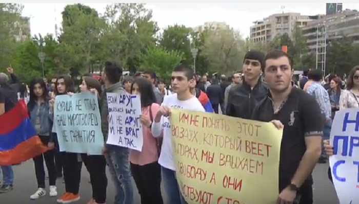 Protest action against Lavrov`s visit in Armenia - LIVE